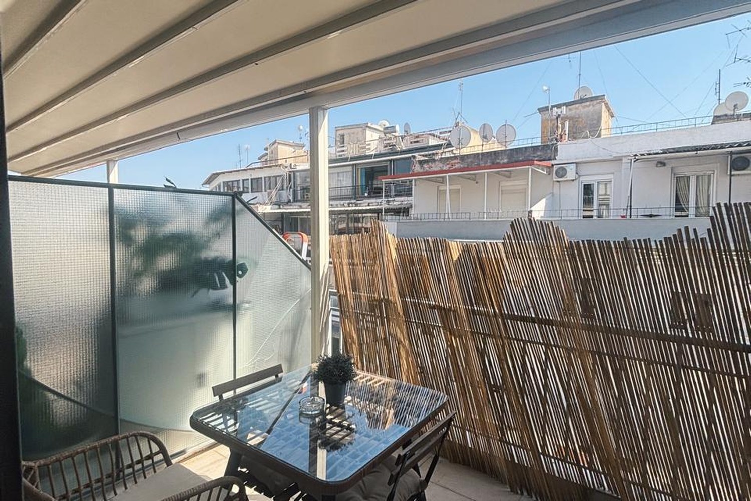 Μπαλκόνι με θέα — Central Penthouse Studio, Βαλαωρίτου 13, Θεσσαλονίκη