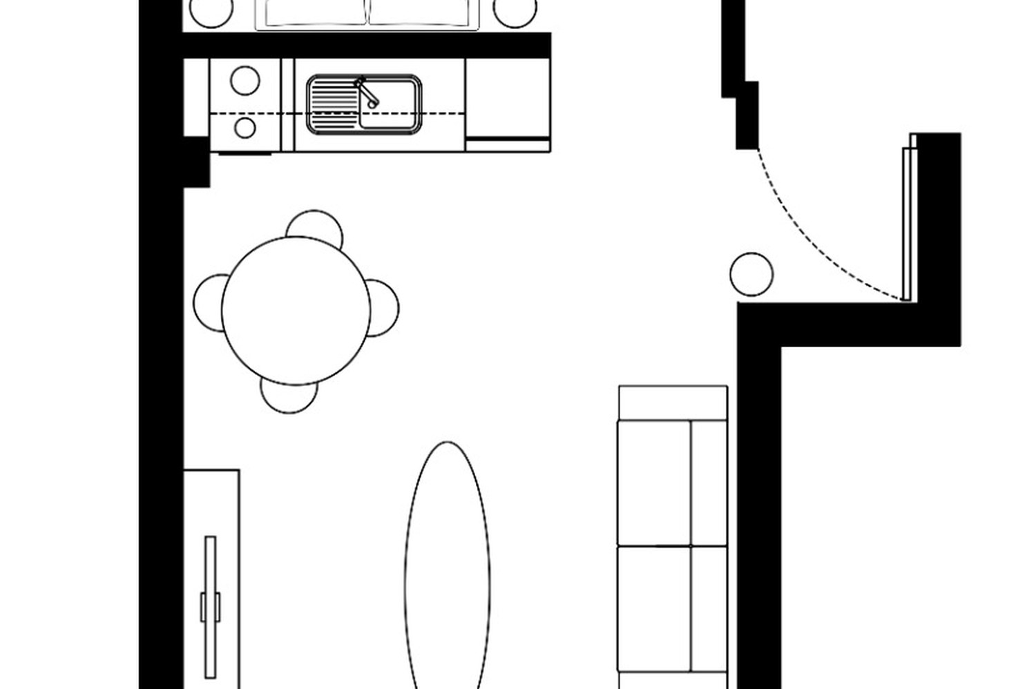Κάτοψη — Central Penthouse Studio, Βαλαωρίτου 13, Θεσσαλονίκη